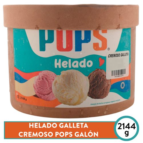 Helado Galleta Cremoso Pops Gln 2144 g