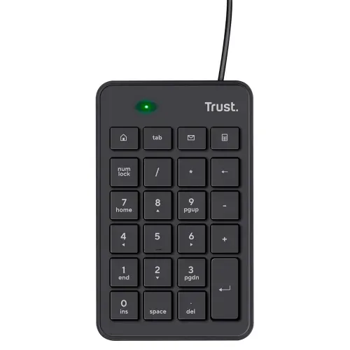 Teclado Numérico Trust Xalas Ultradelgado USB Negro