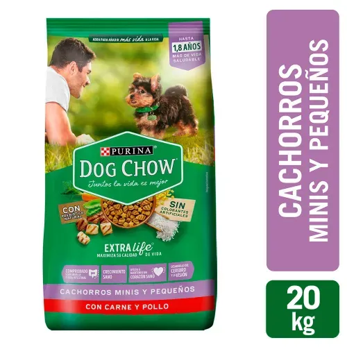 Alimento para perro Purina Dog Chow Cachorro minis y pequeños - 20 kg
