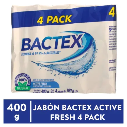 Jabon Bactex Fresh 4pack 400 g