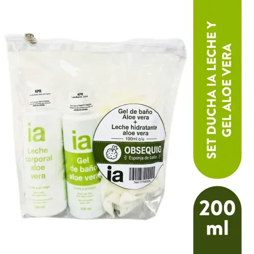 Set Ducha Ia Leche Y Gel Aloe Vera 200ml
