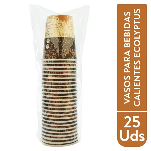Vaso Ecolyptus para bebida caliente 25 Uds - 8 oz