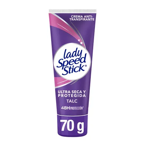 Desodorante antitranspirante Lady Speed Stick Practitubo Talco en crema - 70 gr