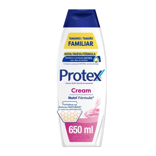 Gel de Baño Protex Cream ofrece una protección antibacterial natural para una piel saludable - 650ml