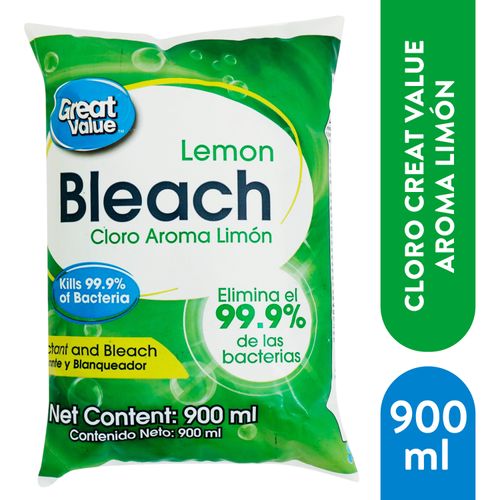 Cloro Great Value aroma limón - 900 ml