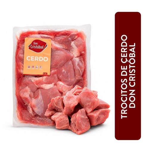 Trocitos De Cerdo Don Cristobal, Empacado, Precio indicado por Kilo