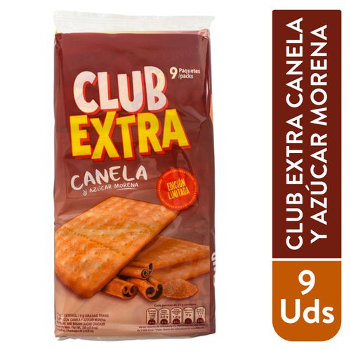Galleta Marca Club Extra Canela Azúcar Moreno -225 gr