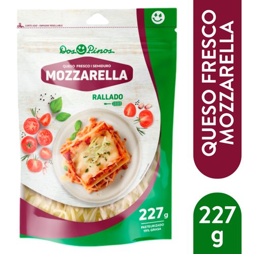 Queso Dos Pinos Mozzarella Rallado - 227g