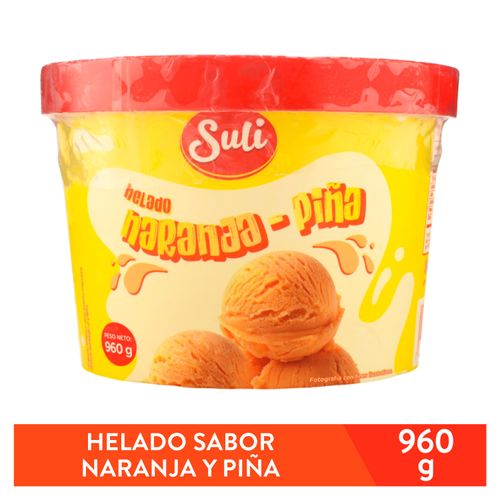 Helado Sabemas naranja piña - 960 g