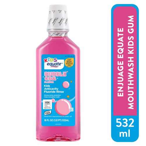 Enjuage Equate Mouthwash Kids Gum -532ml