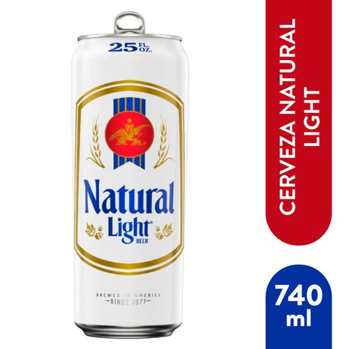 Cerveza Natural Light lata - 740 ml
