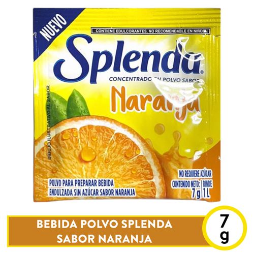 Bebida Splenda  En Polvo Sabor Naranja - 7 g