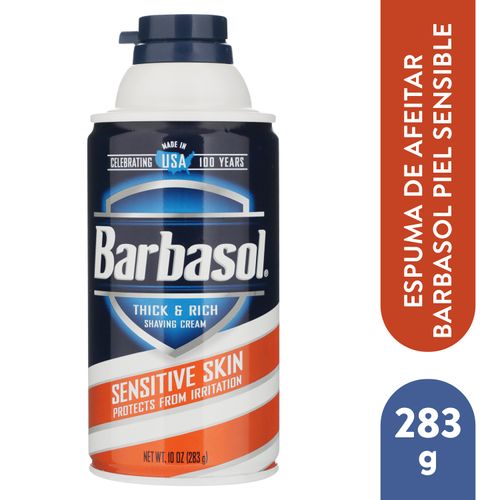 Espuma de afeitar Barbasol piel Sensible - 283 g