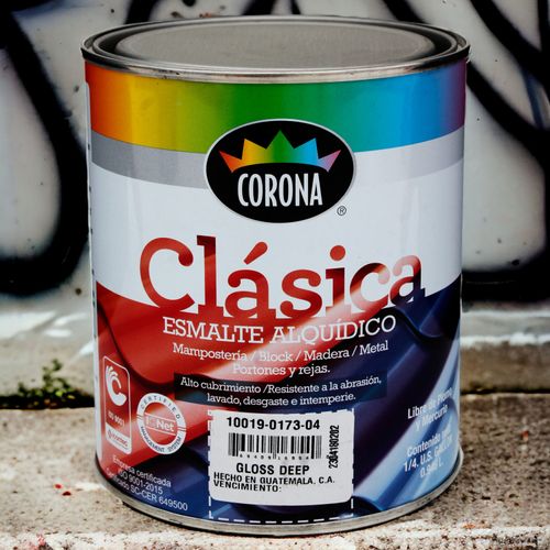Pintura Clásica de Aceite Corona, Entintable Deep -Cuarto Galón