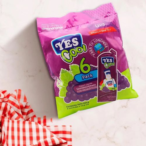 Yog Liq Uva Yescool 6pk 690 g