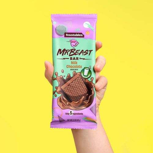 Chocolate Feastables Sabor Milk Chocolate - 60 g