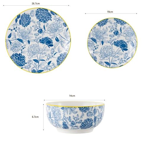 Ms Set De Vajilla De Porcelana 12 Piezas
