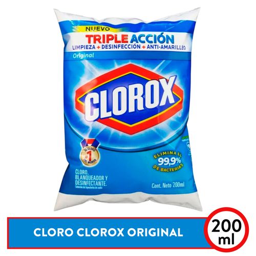 Cloro Clorox Original Bolsa - 200 ml