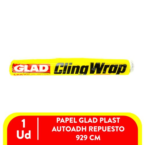 Papel Glad Plástico Auto Adhesivo Repuesto - 9.29mt