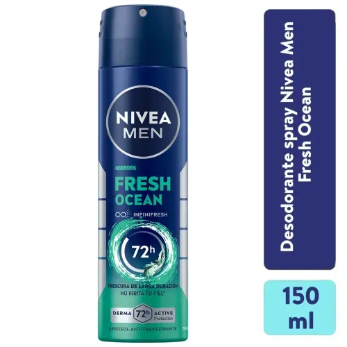 Desodorante Antibacterial Nivea Men Fresh Ocean - 150 ml