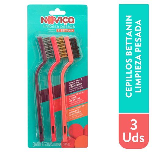 Cepillos Bettanin para limpieza pesada - 3 Uds