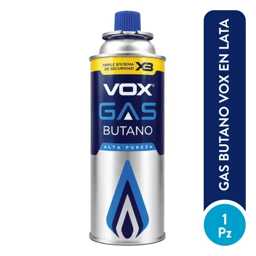 Gas Butano VOX Triple Sistema de Seguridad - 1 pza
