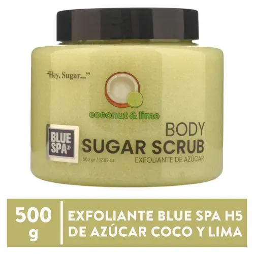 Exfoliante Blue Spa H5, de Azúcar Coco y Lima -600 g