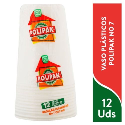 Vaso Polipak desechable OXO N7 - 12 Uds