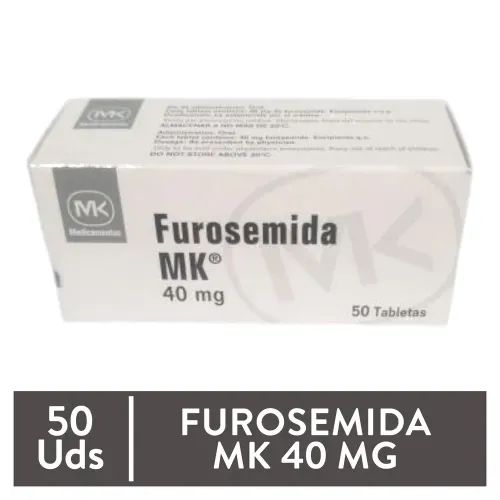 Furosemida Mk 40 Mg, Precio indicado por unidad