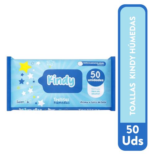 Toallas Kindy Humedas 50 Unidad