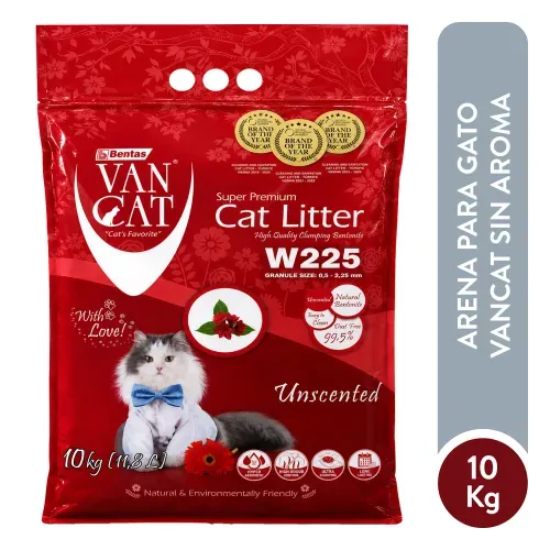 Arena para Gato VanCat Sin Aroma - 10 kg
