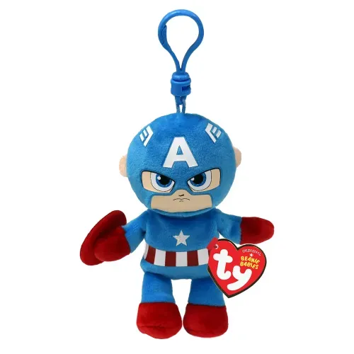 Peluche Ty Marvel Capitan America Clip