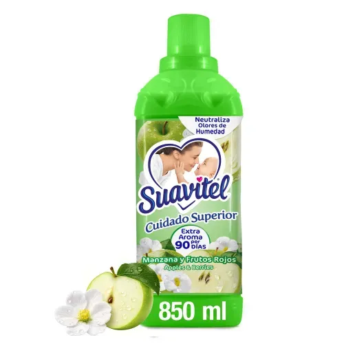 Suavizante De Telas Suavitel Cuidado Superior Manzana Y Frutos Rojos - 850ml