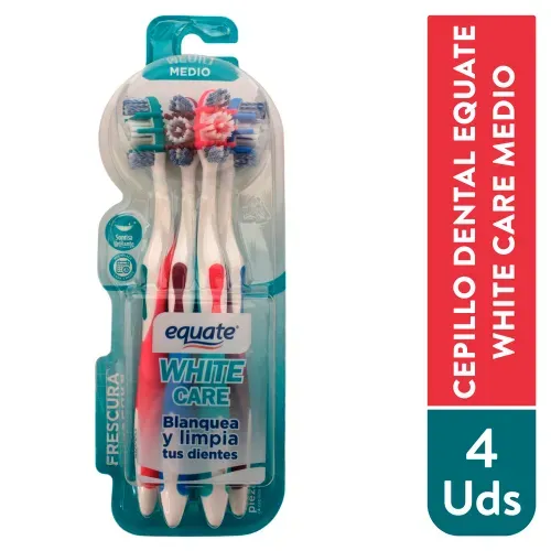 Cepillo Dental Equate White Care 4 p Unidad