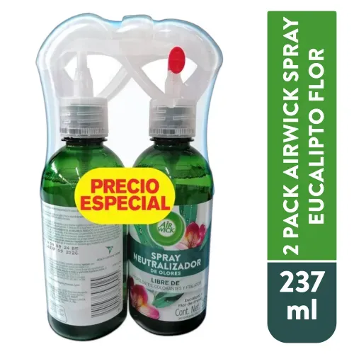 2pk Airwick Sp Room Eucalipto Flor 237ml