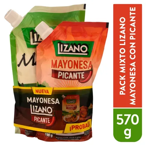 Pack Mixto Mayo Lizano Con Picante 570g