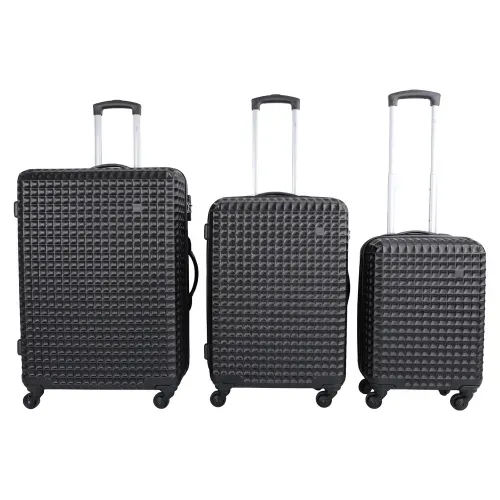 Set Maletas Mainstays con rodines color negro - 3 Pzas