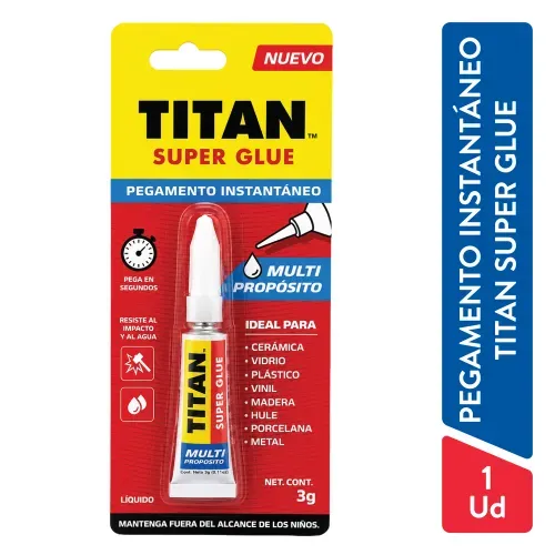 Pegamento Instantáneo Titan Súper Glue - 1 Ud
