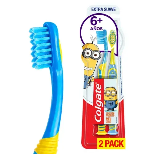 Cepillo de Dientes Colgate Smiles Minions 6+ Años - 2 Pack