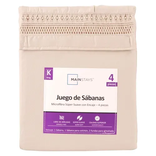 Ms Set De Sabanas Mf Beige k