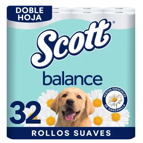 Papel Higiénico Scott®  Balance - 32 Rollos