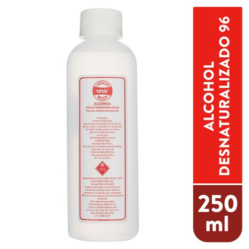 Alcohol Desnaturalizado 96 -250ml