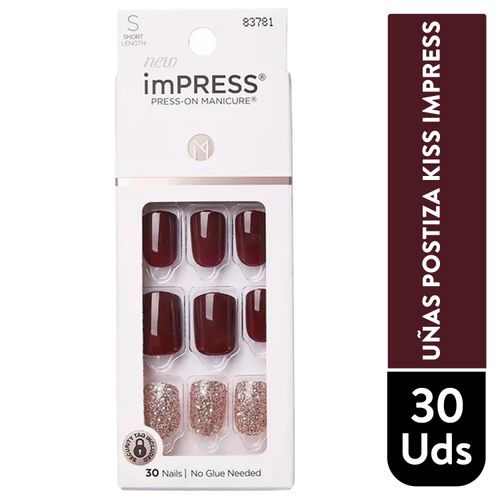 Uñas Kiss Postizas Impress Color No Other
