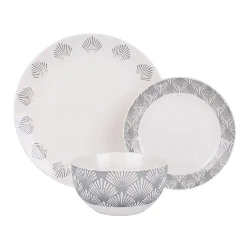 Ms Set De Vajill De Porc 12 Pz Colo Gris