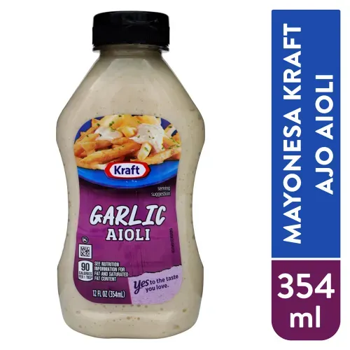 Mayonesa aioli Kraft ajo envase plástico - 340 g