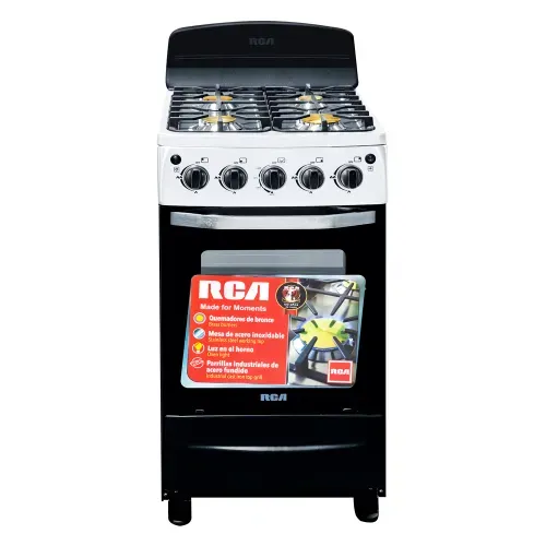 Cocina a gas RCA negra RCCR22C - 20 Pulgadas