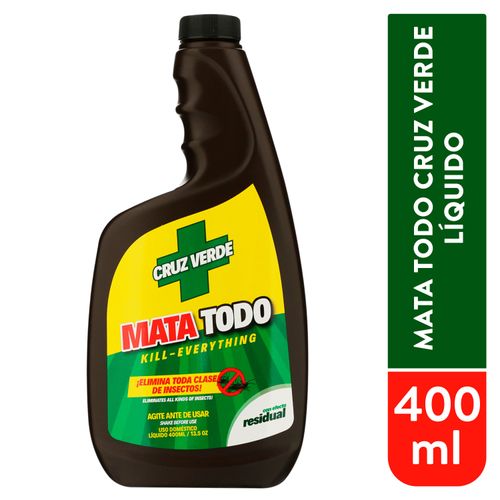 INSECTICIDA CRUZ VERDE LIQ TAP 400ML