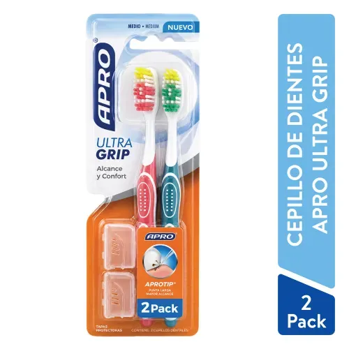 Cepillo de dientes APRO Ultragrip 2 Pack