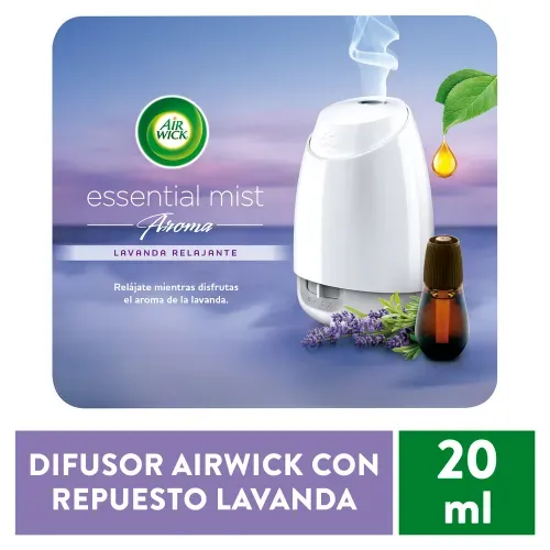 Difusor Air Wick De Fragancias Essential Mist Lavanda Aparato + Repuesto -20ml