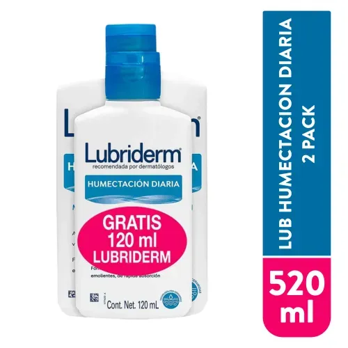 Crema Lubriderm Humectacion Diaria 2 pack - 520 ml